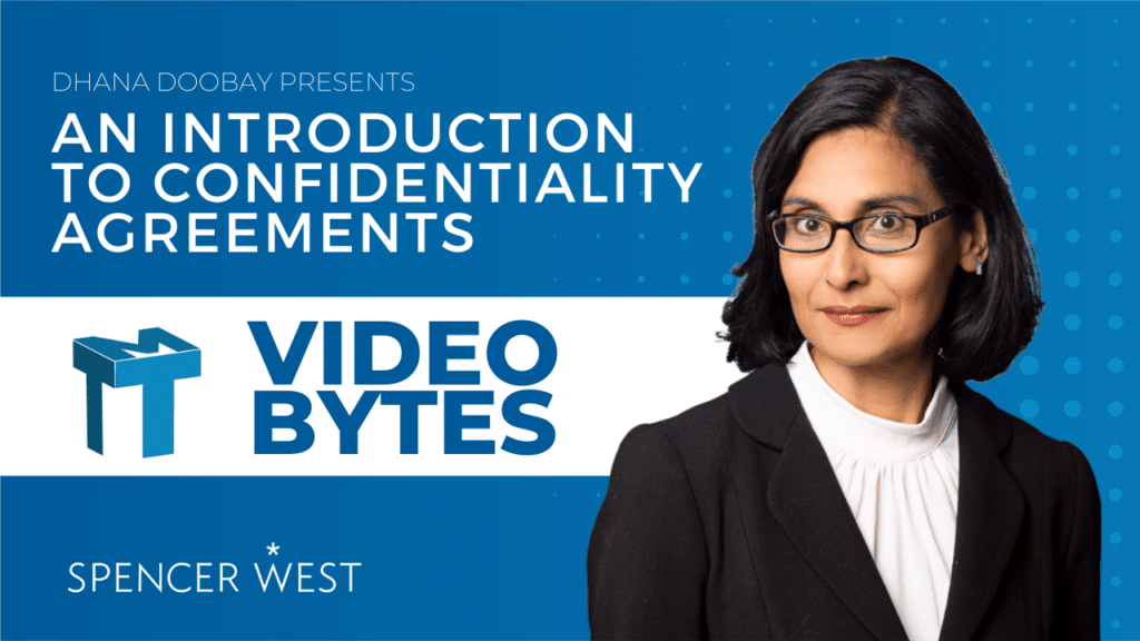 Video Bytes: An Introduction to Confidentiality Agreements