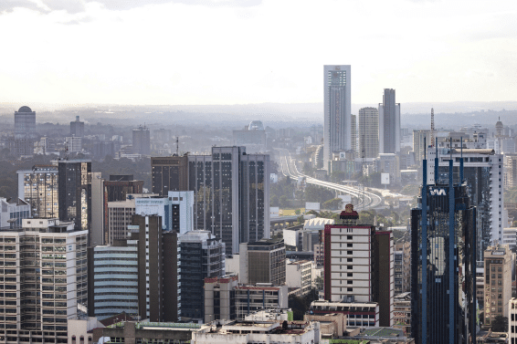 Nairobi cityscape skyline representing shareholder dispute Kenya