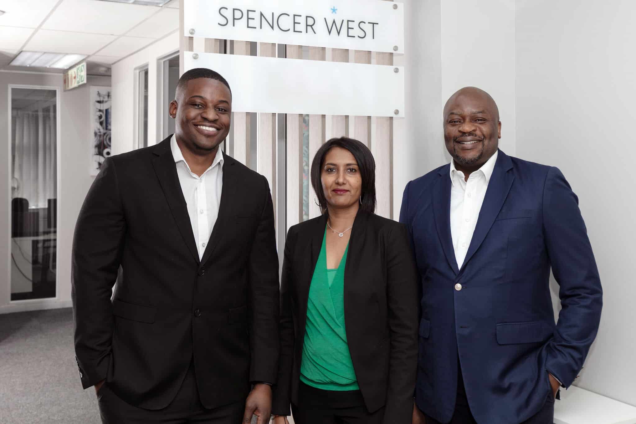 Spencer West launches South Africa L-R: Panashe Chifamba, Sanusha Govender, Basil Mashabane